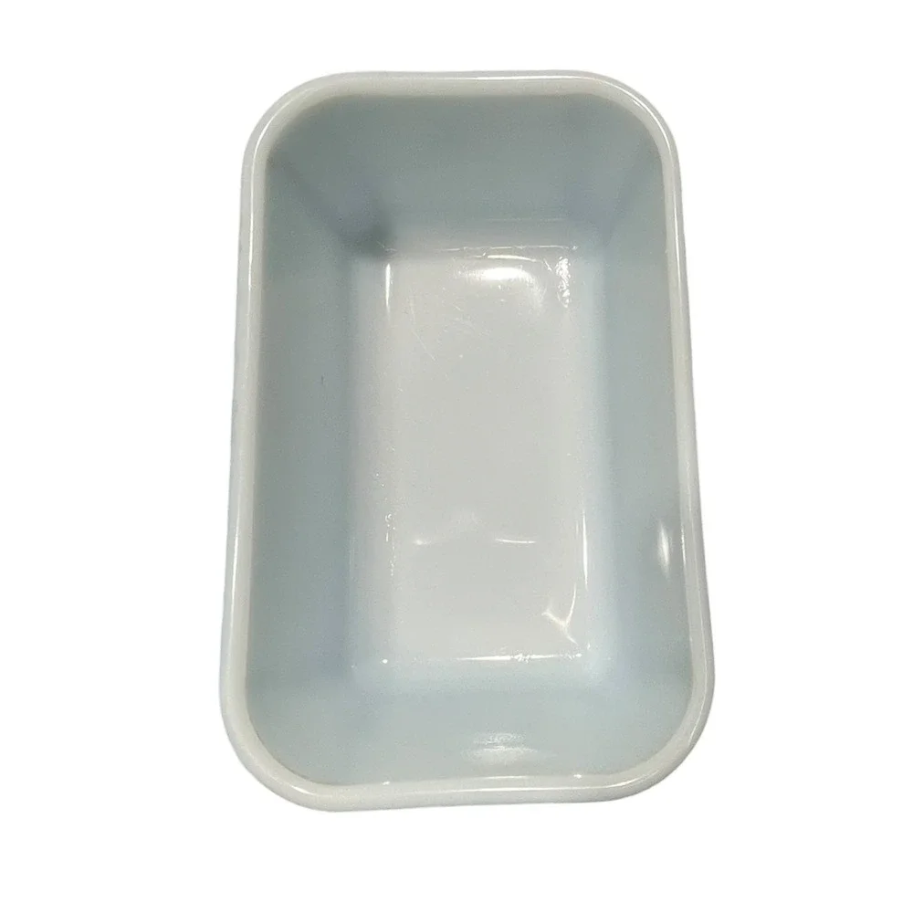 Vintage Pyrex 0502 Turquoise Blue Refrigerator Dish 1.5 Cup‎ Milk Glass Ovenware